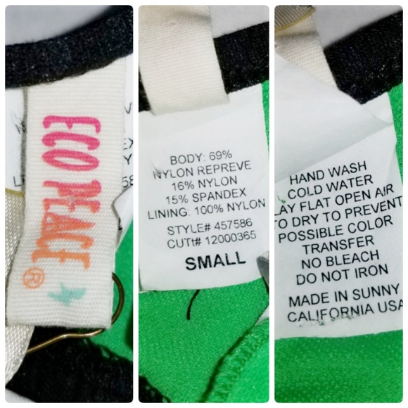 Eco Peace Beaded Fringe Bandeau Bikini Top New Sm - Picture 7 of 7